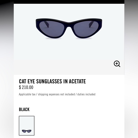 Moschino Accessories - Moschino black cat eye sunglasses